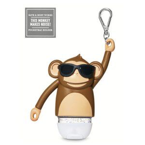 BBW Noise-Making Monkey PocketBac Hand Gel Holder